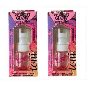 2 x Ioni Optimist Glow Berry Bliss Facial Mist 0.68fl oz BNIB
